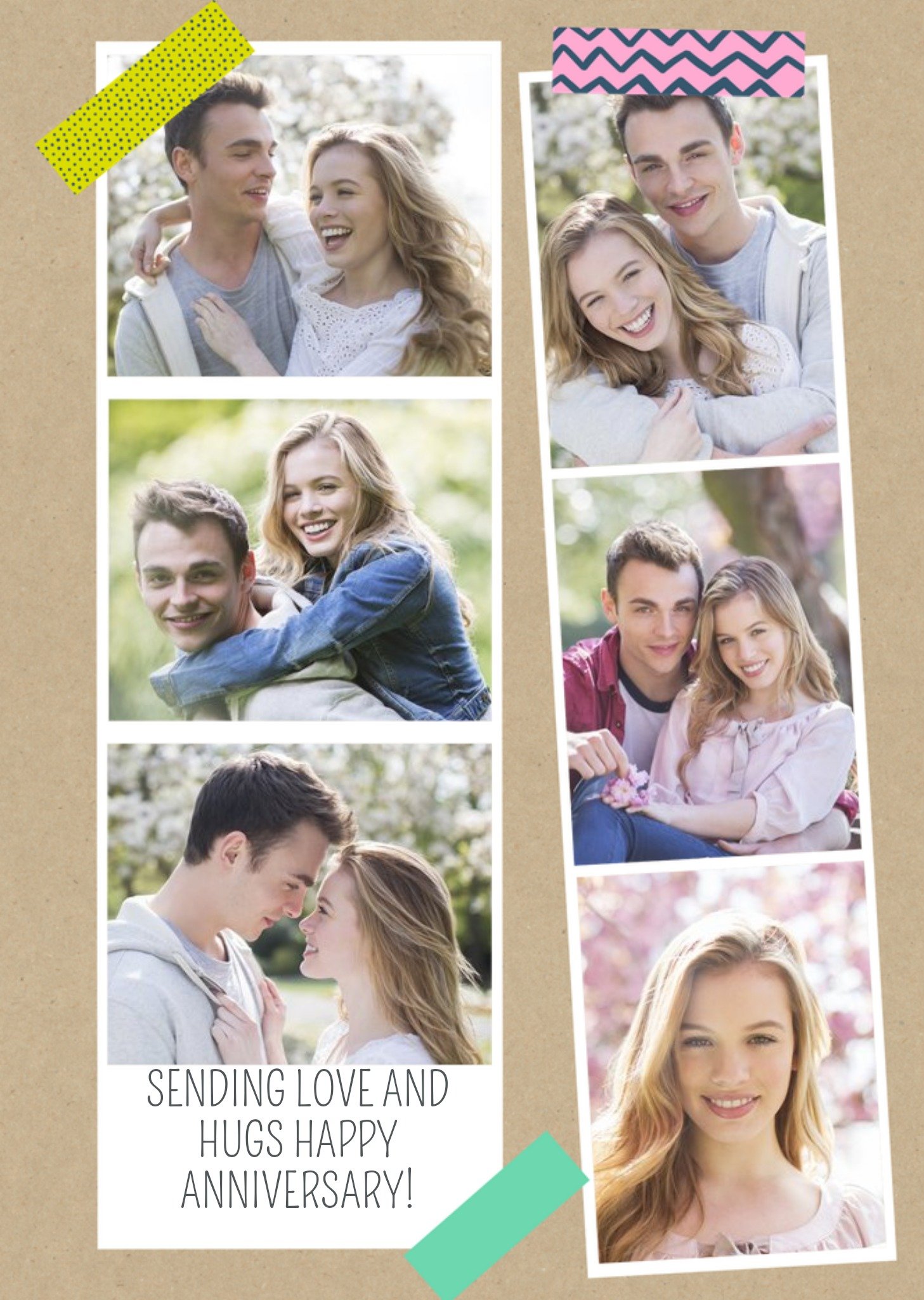 Moonpig Vertical Photo Strips Card