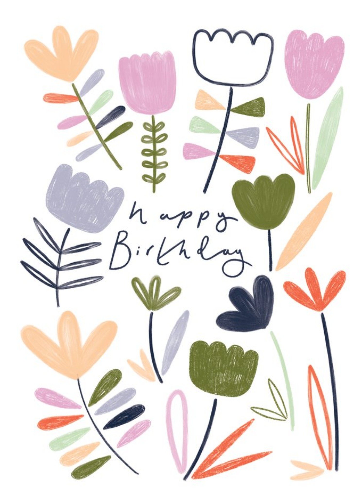 Moonpig Chloe Turner Floral Birthday Card