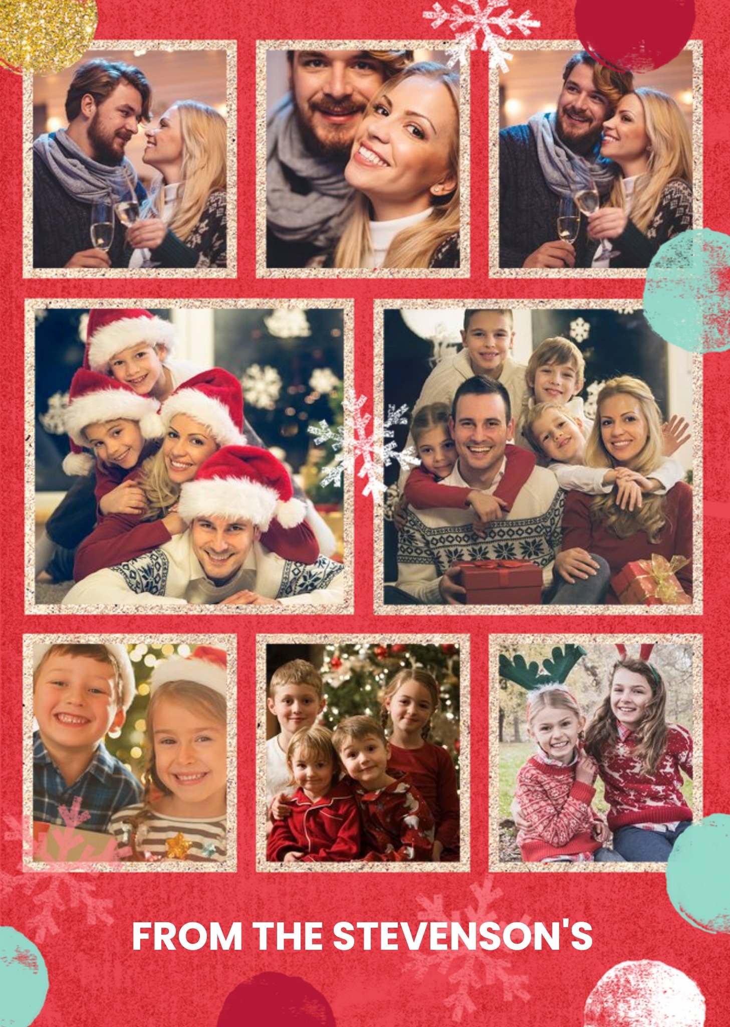 Moonpig Wrapped Up Photo Upload Christmas Card
