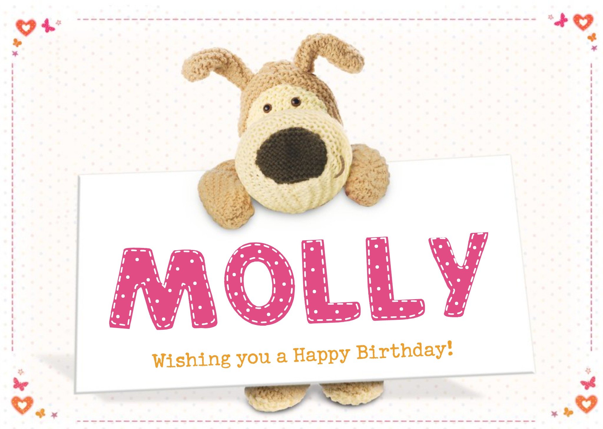 Boofle Birthday Card - Cute Birthday Card, Large