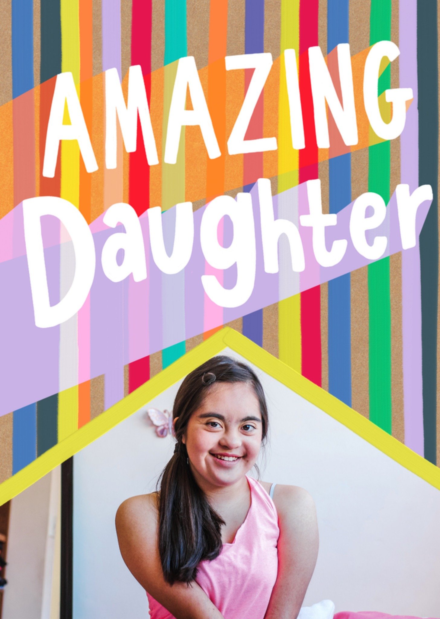 Moonpig Kaleidoscopic Amazing Daughter Photo Upload Birthday Card