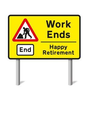 Mungo And Shoddy Road Sign Work Ends Retirement Card