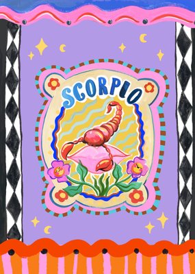 Eleanor Bowmer Scorpio Zodiac Sign Card