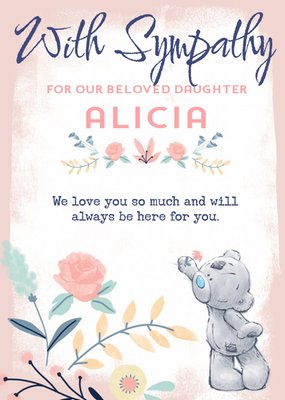 Me To You Tatty Teddy Daughter Sympathy Card