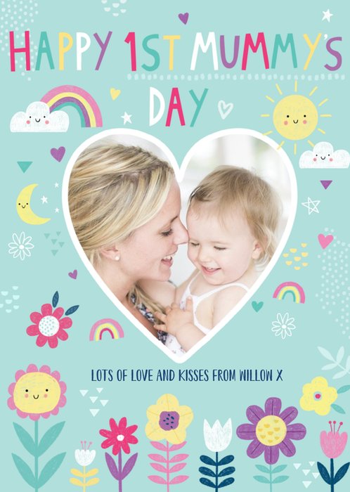 Happy First Mummys Day Photo Upload Mothers Day Card