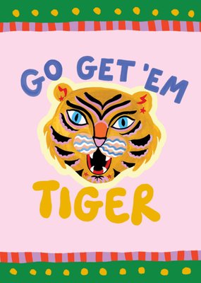 Go Get 'Em Tiger Illustrated Eleanor Bowmer Card