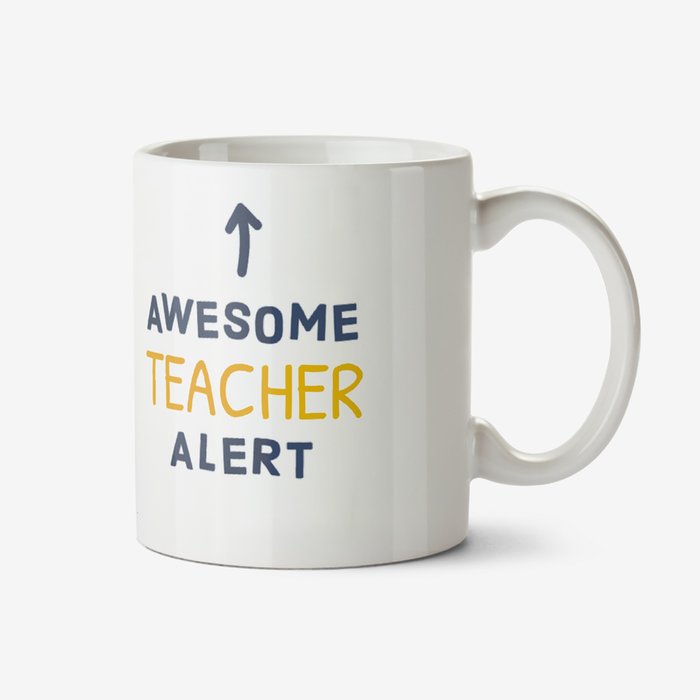 Awesome Teacher Alert Thank You Mug