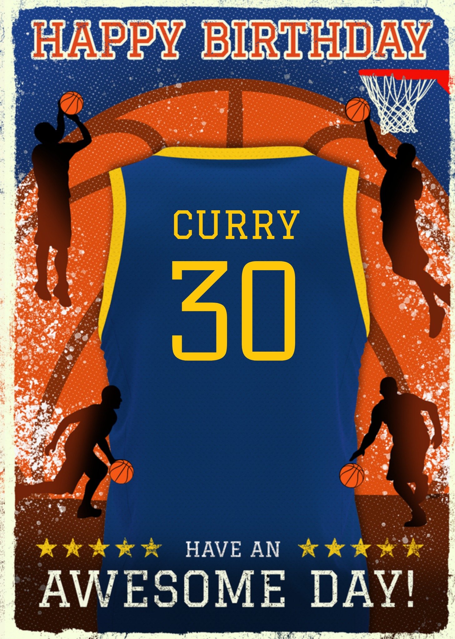 Moonpig Basketball Legends Birthday Card