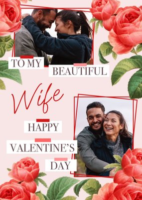 Natural History Museum Beautiful Wife Photo Upload Valentine's Day Card