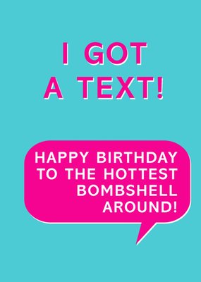 Hot Bombshell Birthday Card