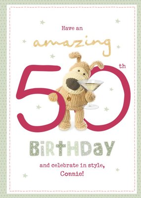 Boofle Have An Amazing 50th Birthday Card