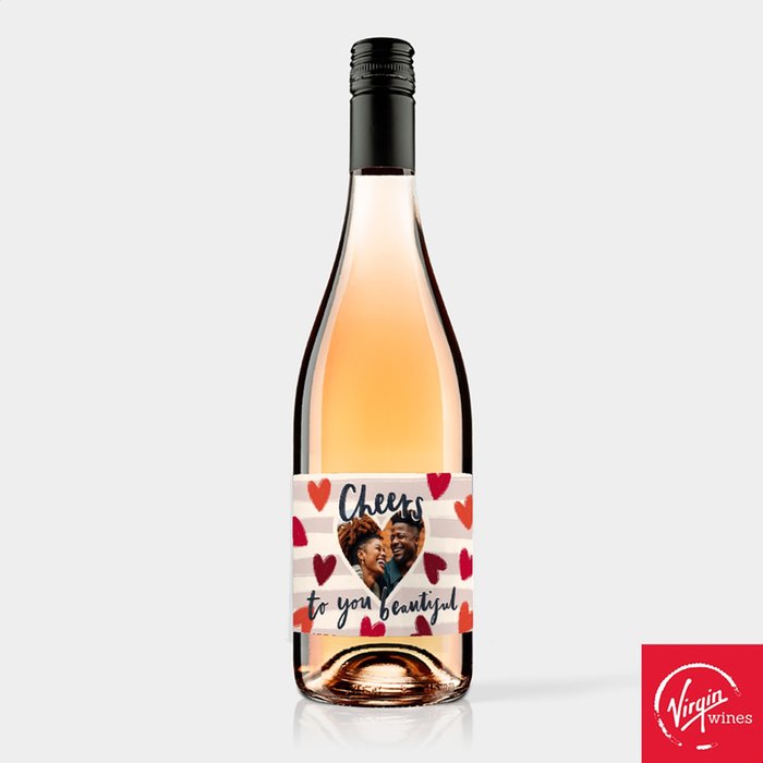 Virgin Wines Personalised Cheers To You Beautiful Rose Wine 75cl