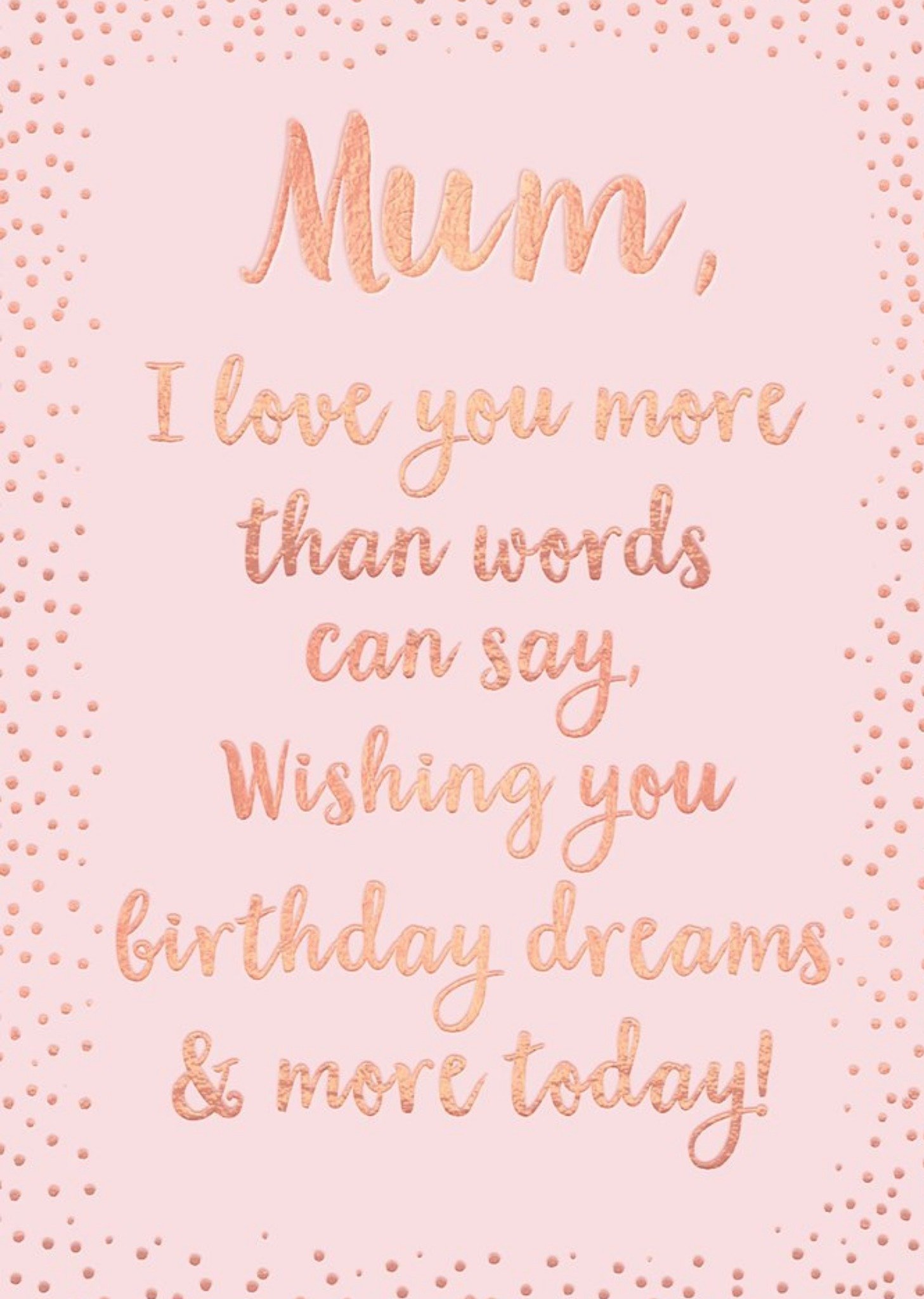 Moonpig Birthday Card - Limelight Card - Mum - Sentimental - Verse, Large