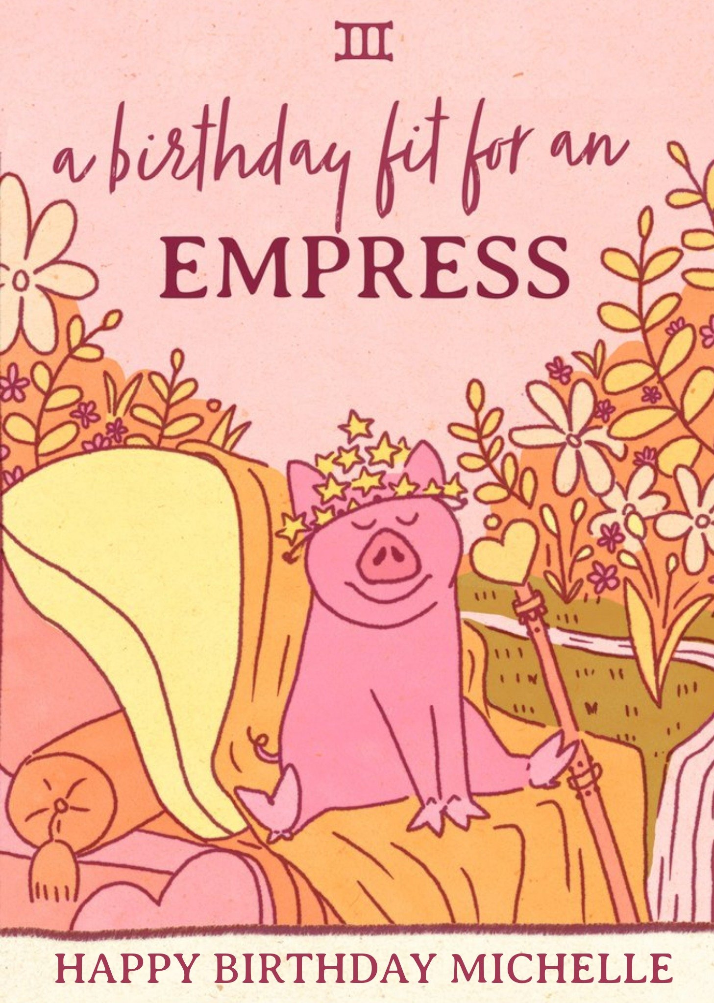 Moonpig Fit For An Empress Tarot Style Card