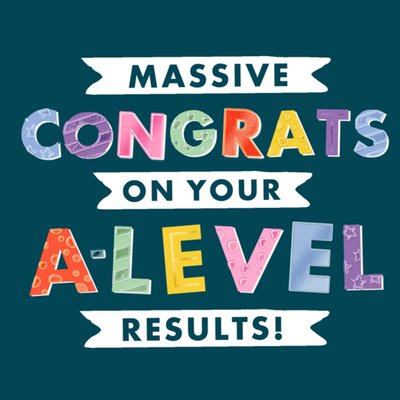 Massive Congrats On Your A Level Results Card