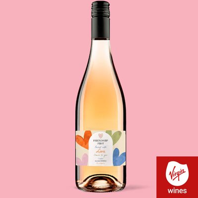 Personalised Happy Birthday Rose Wine 75cl