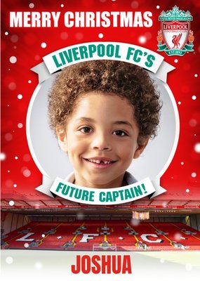 Liverpool Footbal Club Future Captain Photo Upload Christmas Card