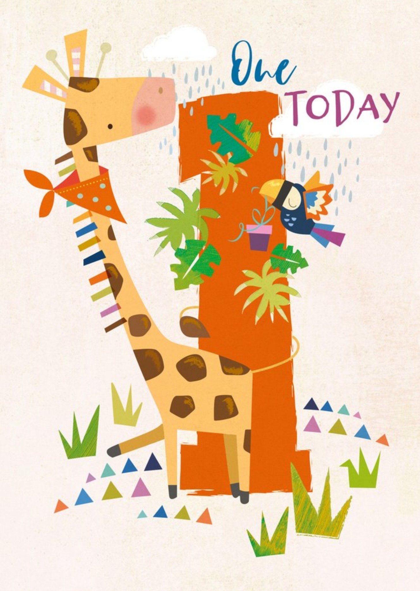 Moonpig Cute One Today Giraffe Birthday Card