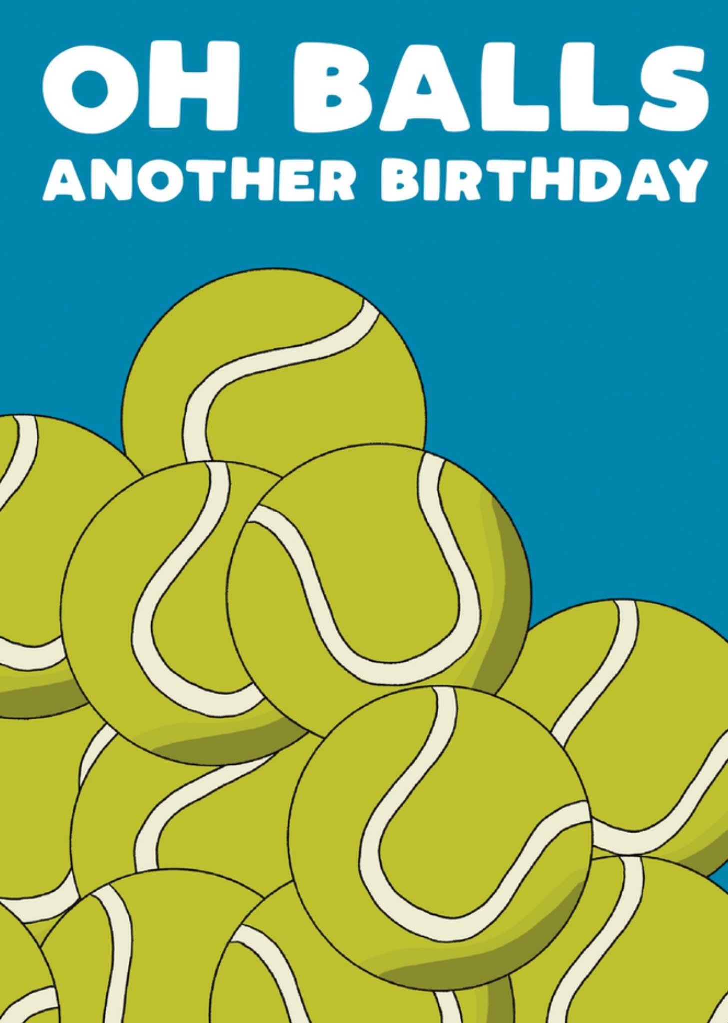 Moonpig Oh Balls Another Birthday Card