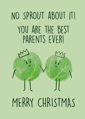 Scribbler No Sprout About It Merry Christmas Parents Card