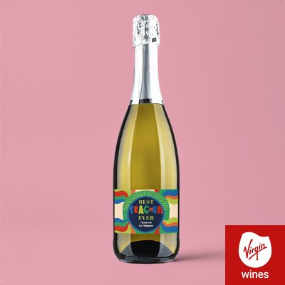 Virgin Wines Best Teacher Ever Personalised Prosecco 75cl