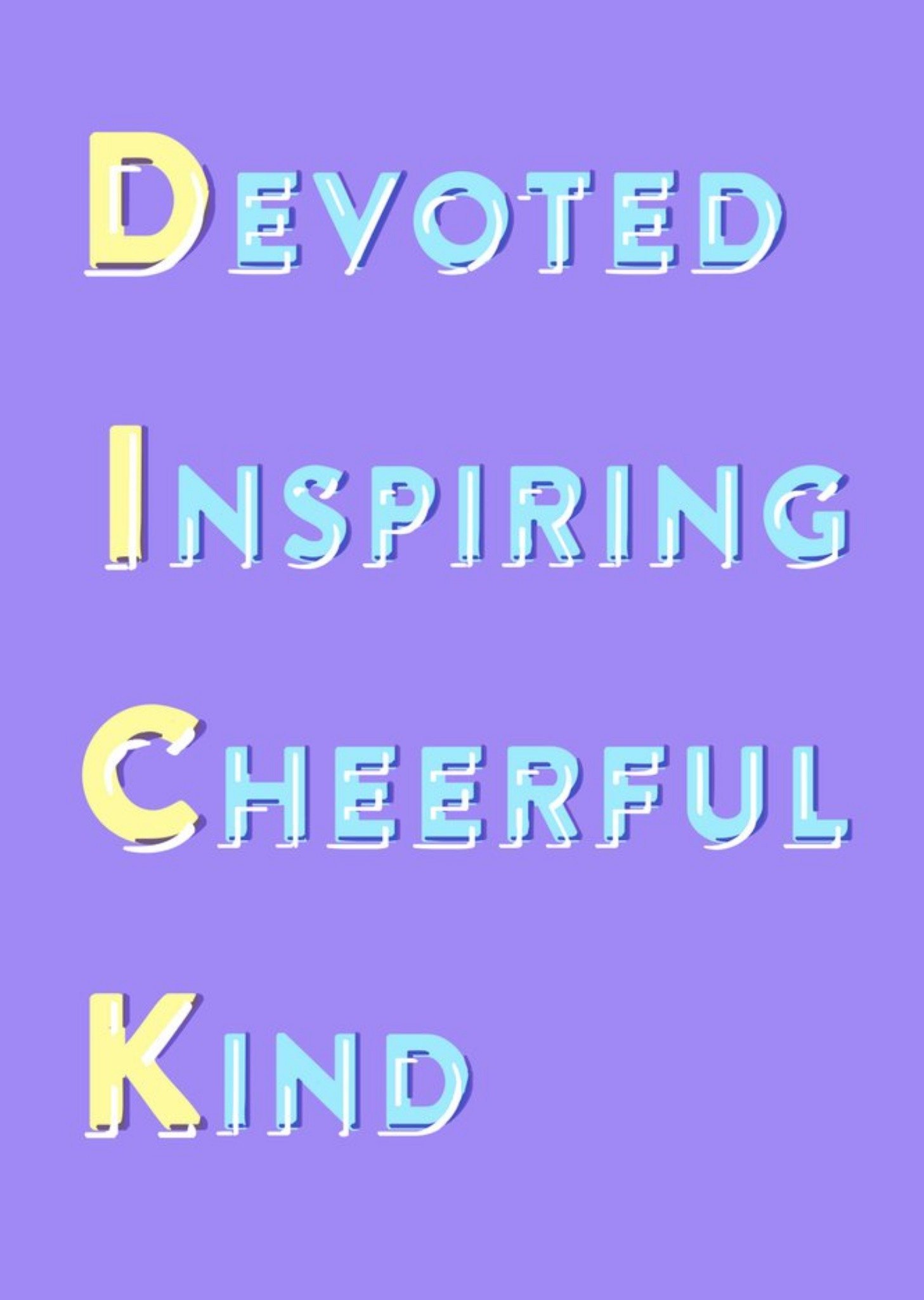Moonpig Devoted Inspiring Cheerful Kind Personalised Greetings Card