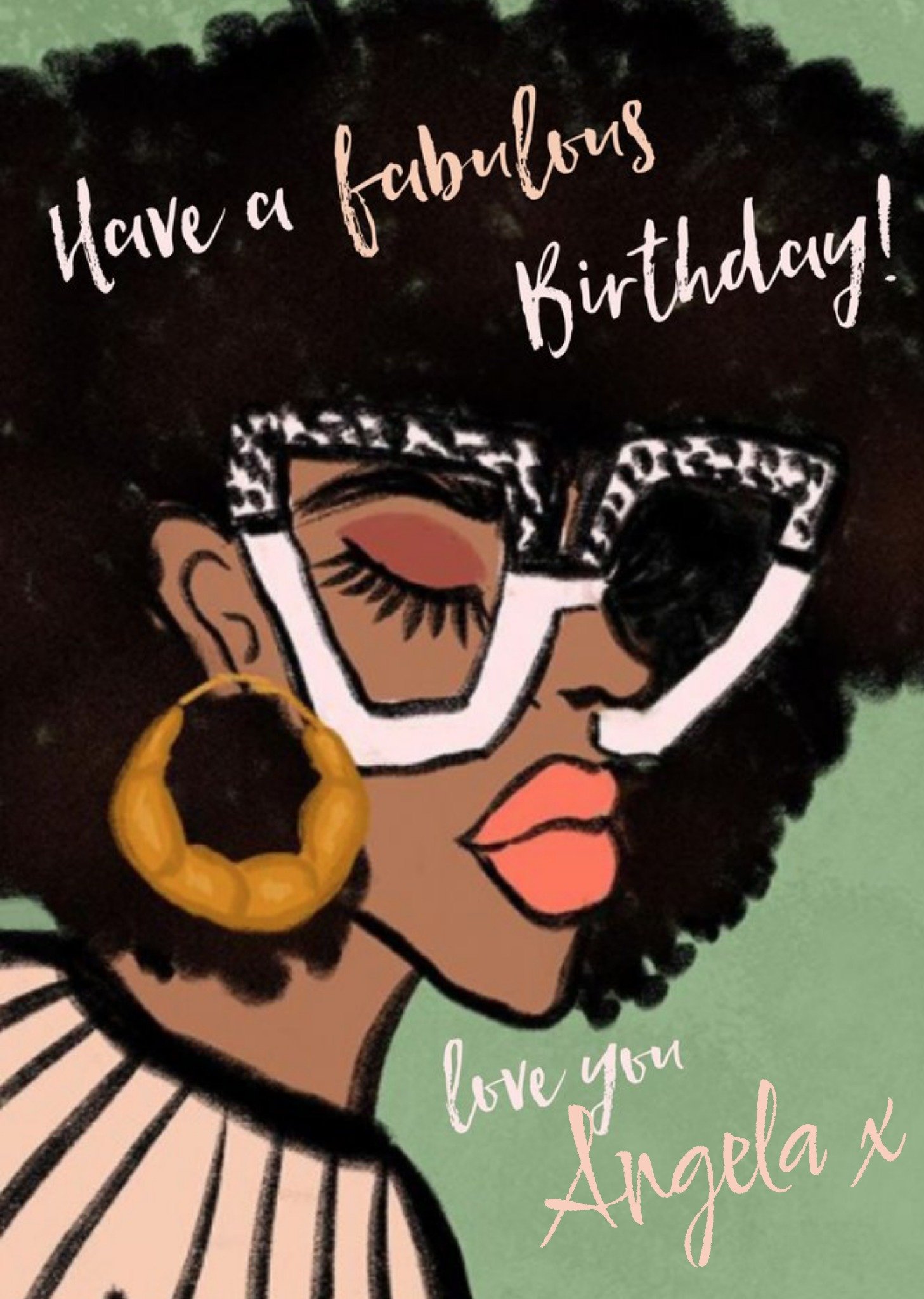 Moonpig Bouffants And Broken Hearts Fabulous Birthday Card