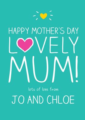 Happy Jackson Personalised Happy Mothers Day Card