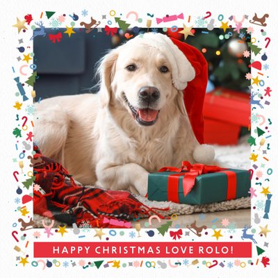 Happy Christmas Photo Upload Card