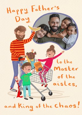 Happy Father’s Day Master Of The Aisles Photo Upload Card