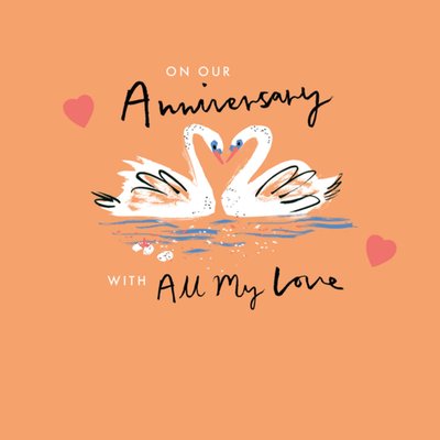 Hallmark On Our Anniversary With All My Love Illustrated Card