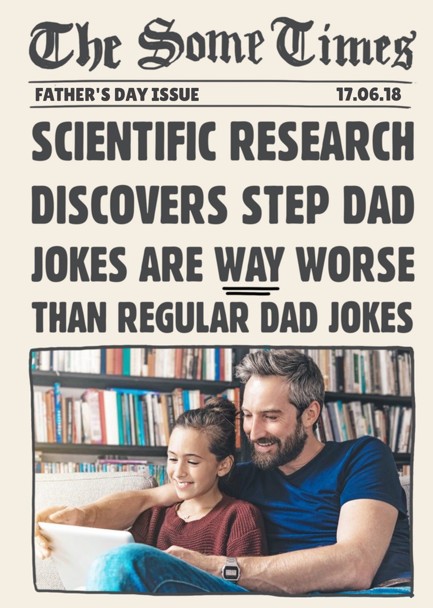 Moonpig Bad Step Dad Jokes Father's Day Card