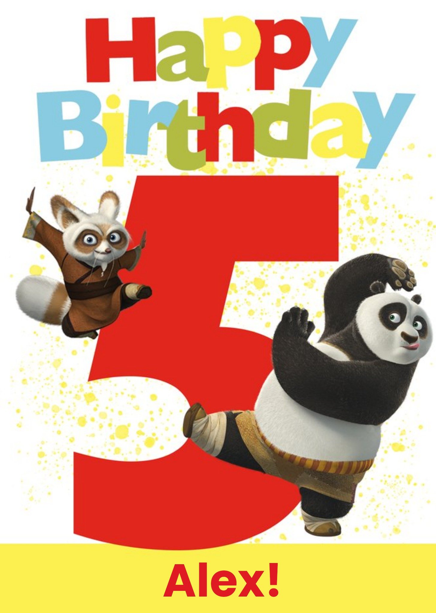 Moonpig Kung Fu Panda 5th Birthday Card