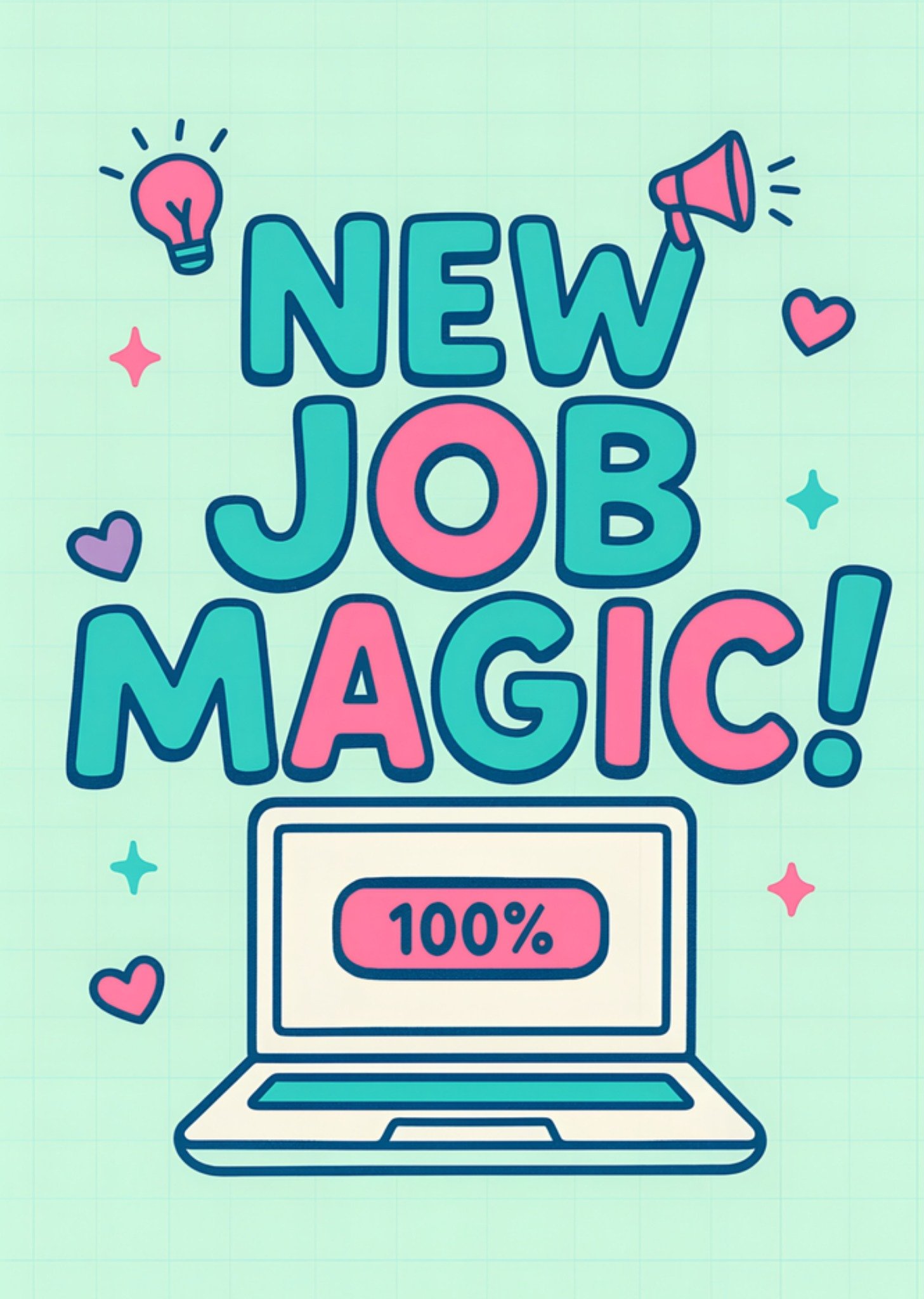 Moonpig New Job Magic Card