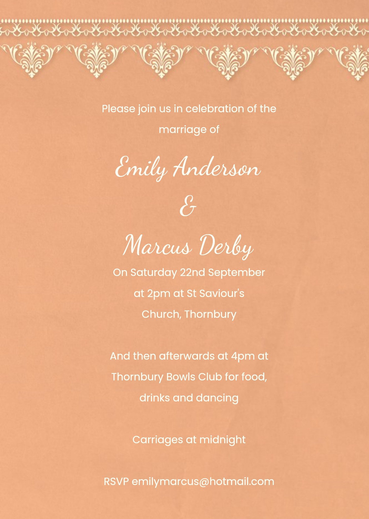 personal wedding invitation cards