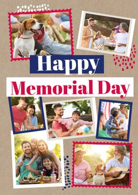 Happy Memorial Day Photo Upload Card