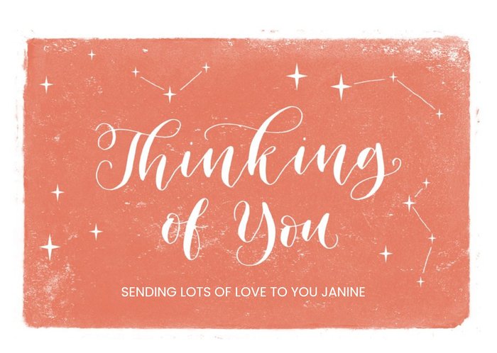 Thinking of you card