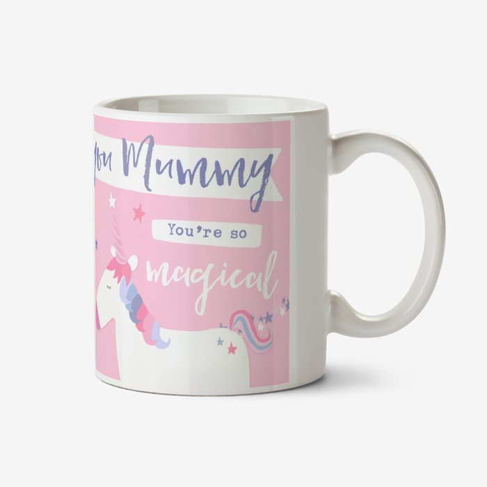 Unicorn and Rainbow Photo Upload Mother's Day Mug