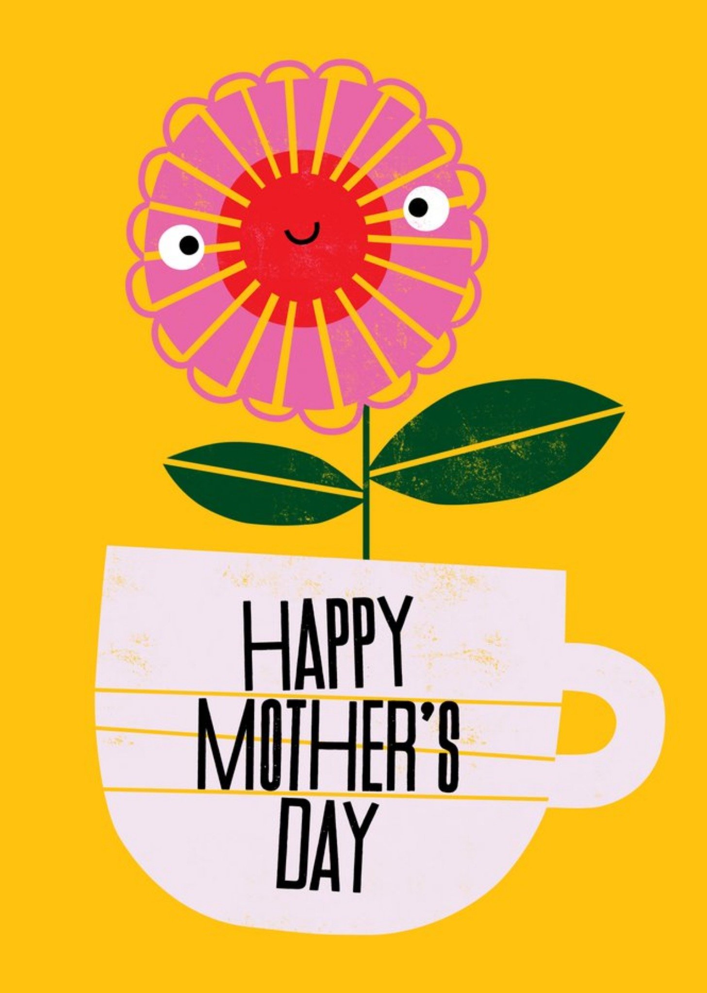 Moonpig Kate Smith Co. Flower In Tea Cup Mother's Day Card