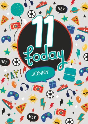 11 Today Birthday Card