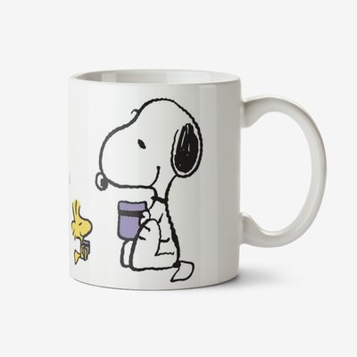 Peanuts Snoopy First I Drink The Coffee Mug