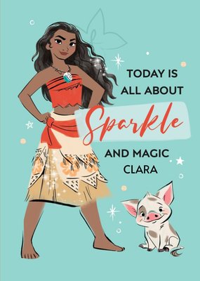 Disney Princess Moana Sparkle and Magic Birthday Card