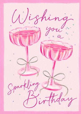 The Pink Agenda Charity Wishing You A Sparkling Birthday Card