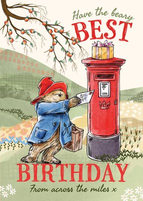 Paddington Bear Best Birthday Card