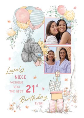 Tatty Teddy Photo Upload Niece 21st Birthday Card