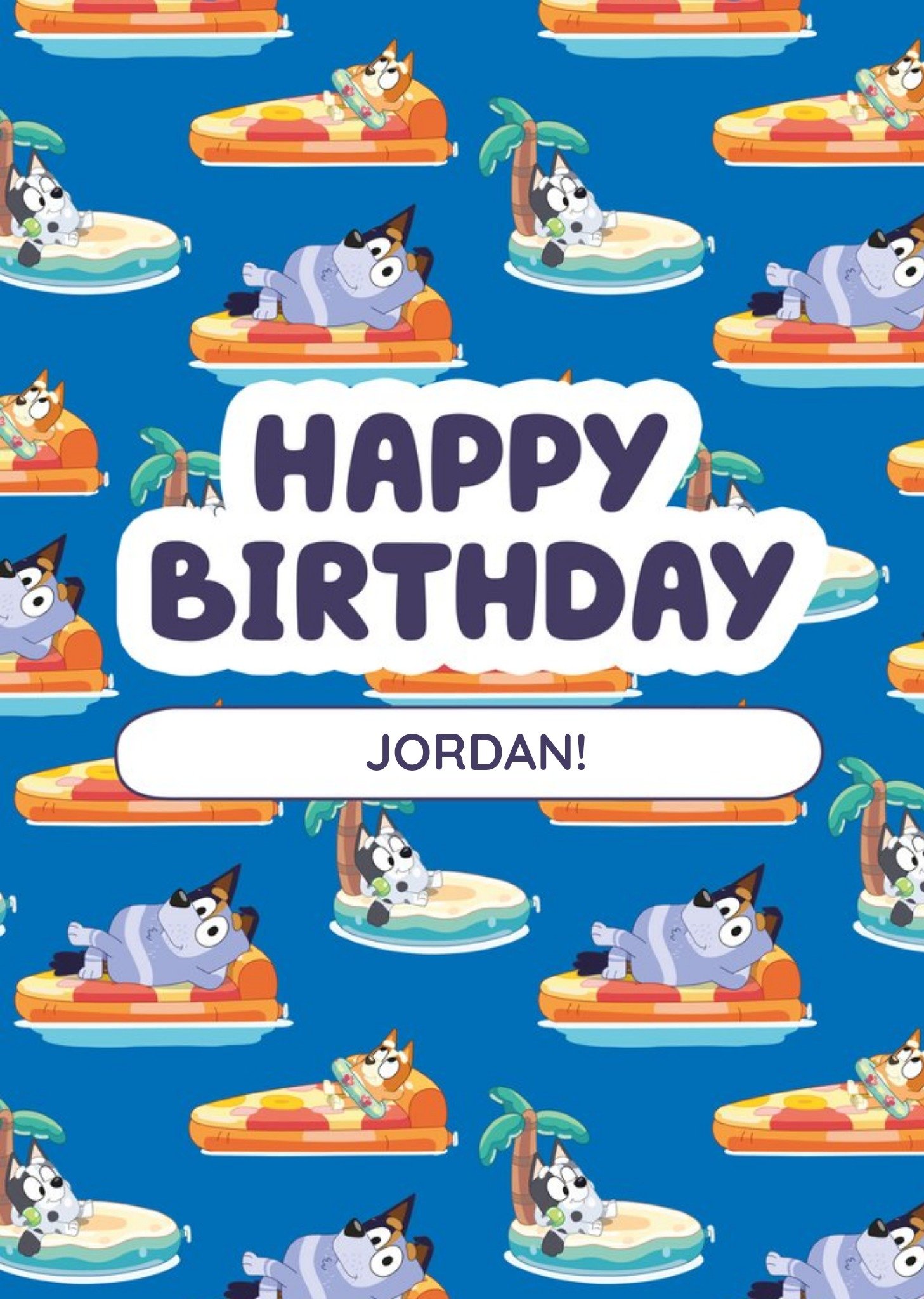 Bbc Bluey Lilo Birthday Card