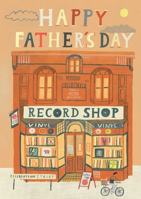 Record Shop Father's Day Card