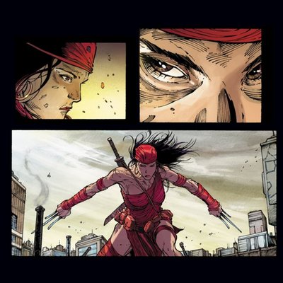 Marvel Knights - ELEKTRA - Comic Strip - Birthday Card