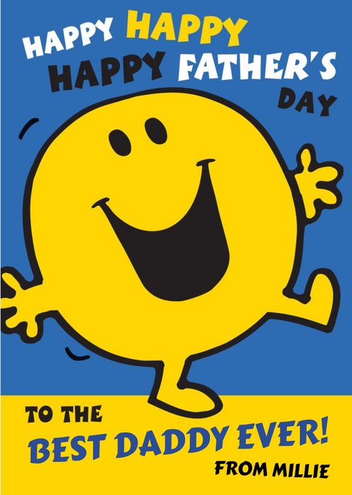 Mr Men Best Daddy Ever Father's Day Card