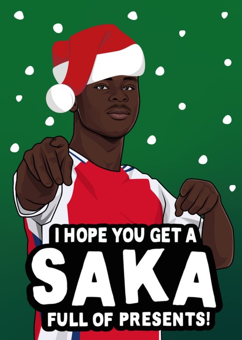 I Hope You Get A Saka Full Of Presents Christmas Card